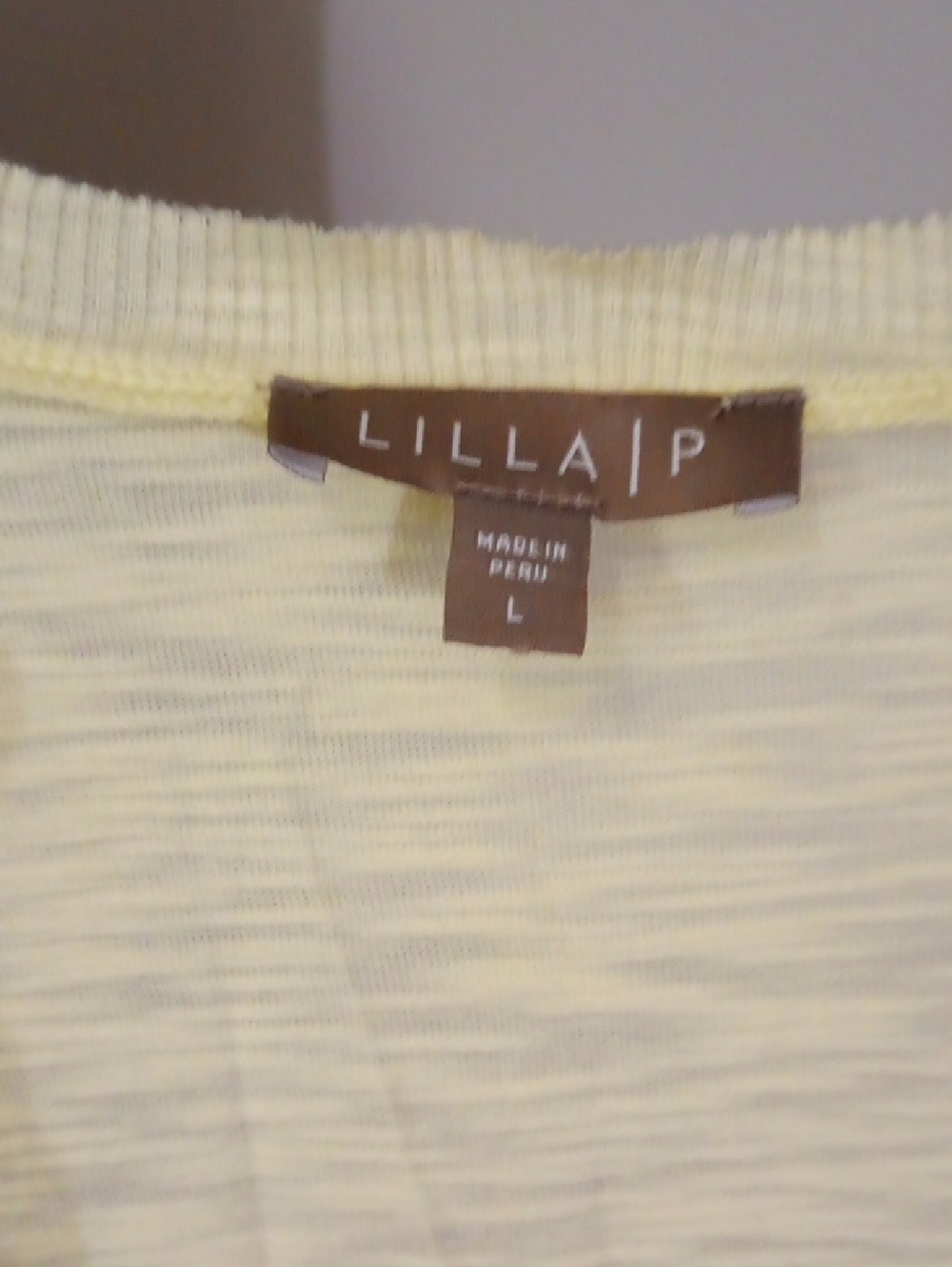 Lilla P Soft Pale Yellow Ribbed Tee